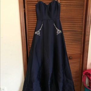 Navy Blue Formal Dress